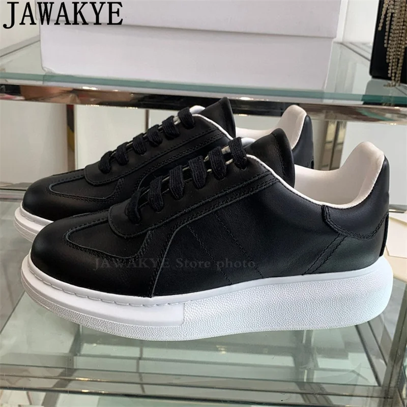 Классические Лидер продаж кроссовки на толстой подошве со шнуровкой женские с