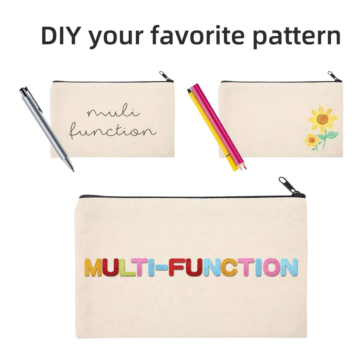 10 шт. Пустые холщовые сумки для поделок