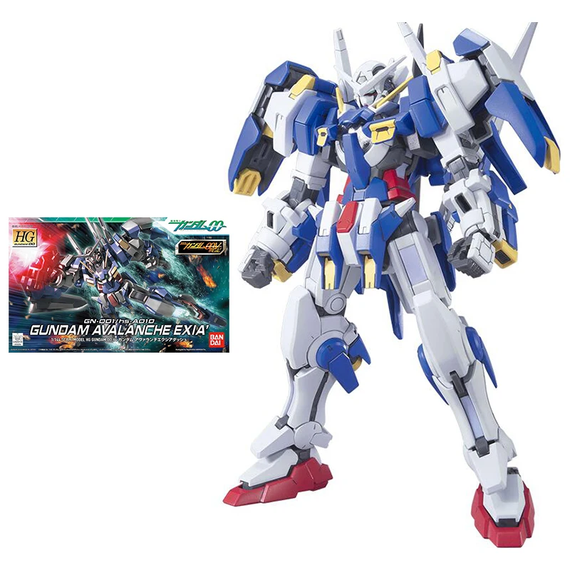 Anime Figure Hg00 64 Gn-001 Avalanche Exia Genuine Gunpla Model Action Toy Figure Toys For Children