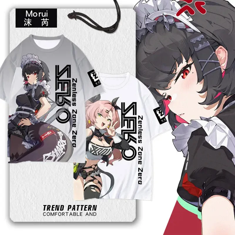 Игра Zenless Zone Zero Ellen Joe Von Lycaon летняя модная футболка унисекс с короткими рукавами