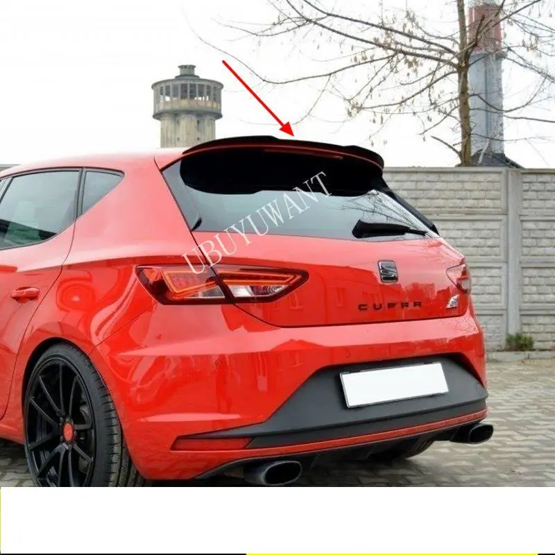 

Rear Roof Lip Spoiler For Seat LEON 1P 5F MK3 ABS Car Tail Wing Decoration For ST Cupra TGI / FR Hatchback Universal Spoiler