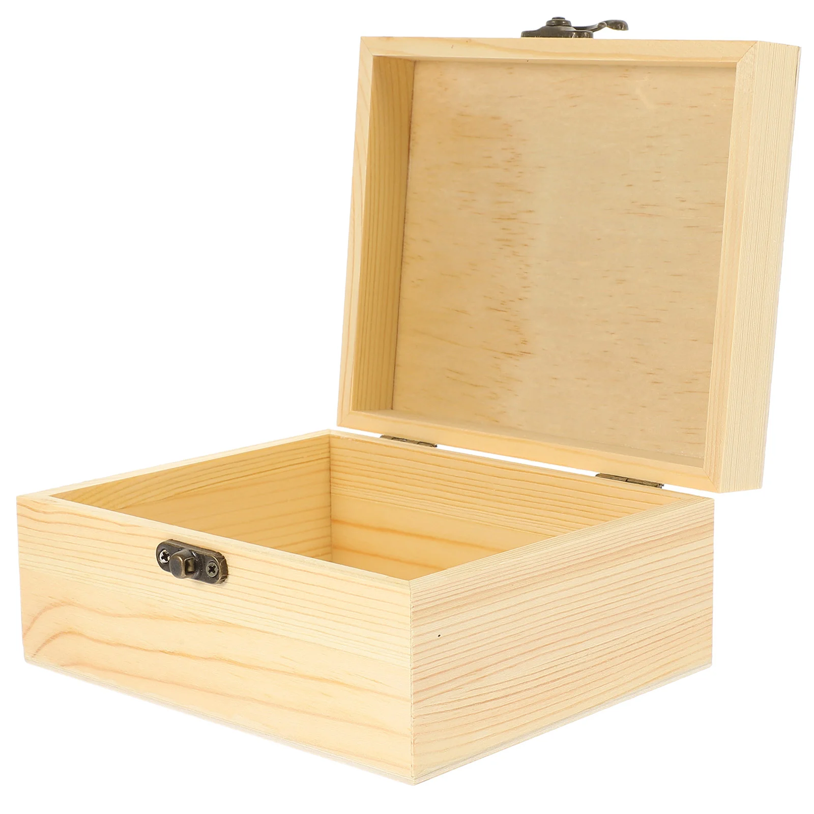 

Solid Wood Jewelry Box Decor Organizer Storage Case Decorative Multifunction Earring Wooden Holder Sundries
