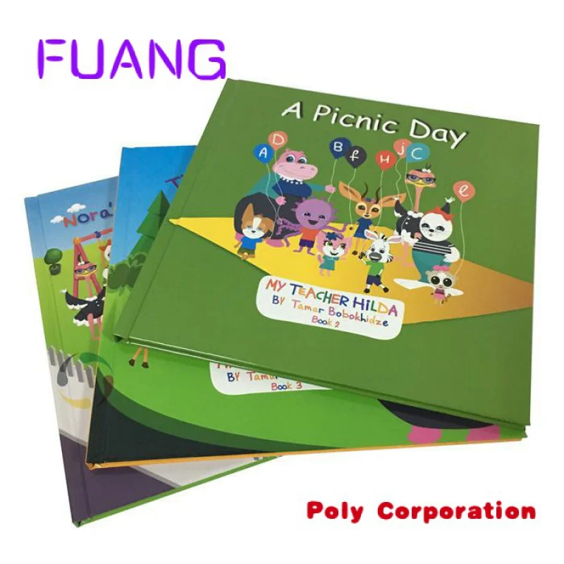 Eco-friendly cheap custom wholesale hardcover cover children book printing services