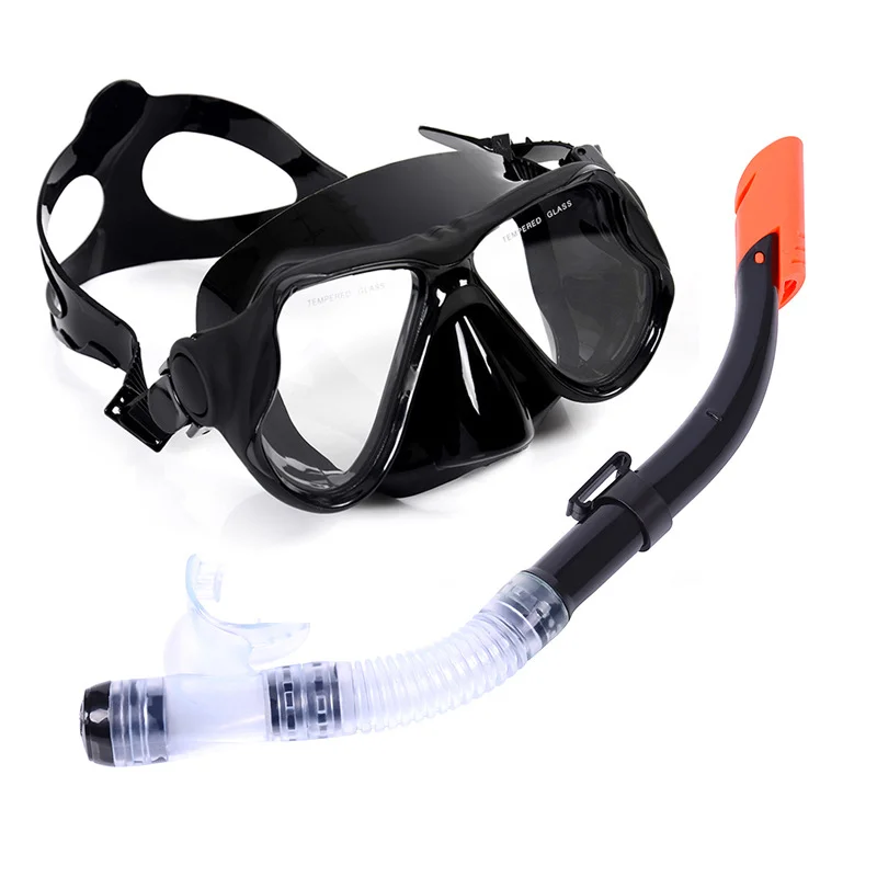 

Underwater Scuba Diving Masks Snorkeling Breath Tube Set for Adult Silicone Anti-Fog Goggles Glasses Swimming Pool Equipment