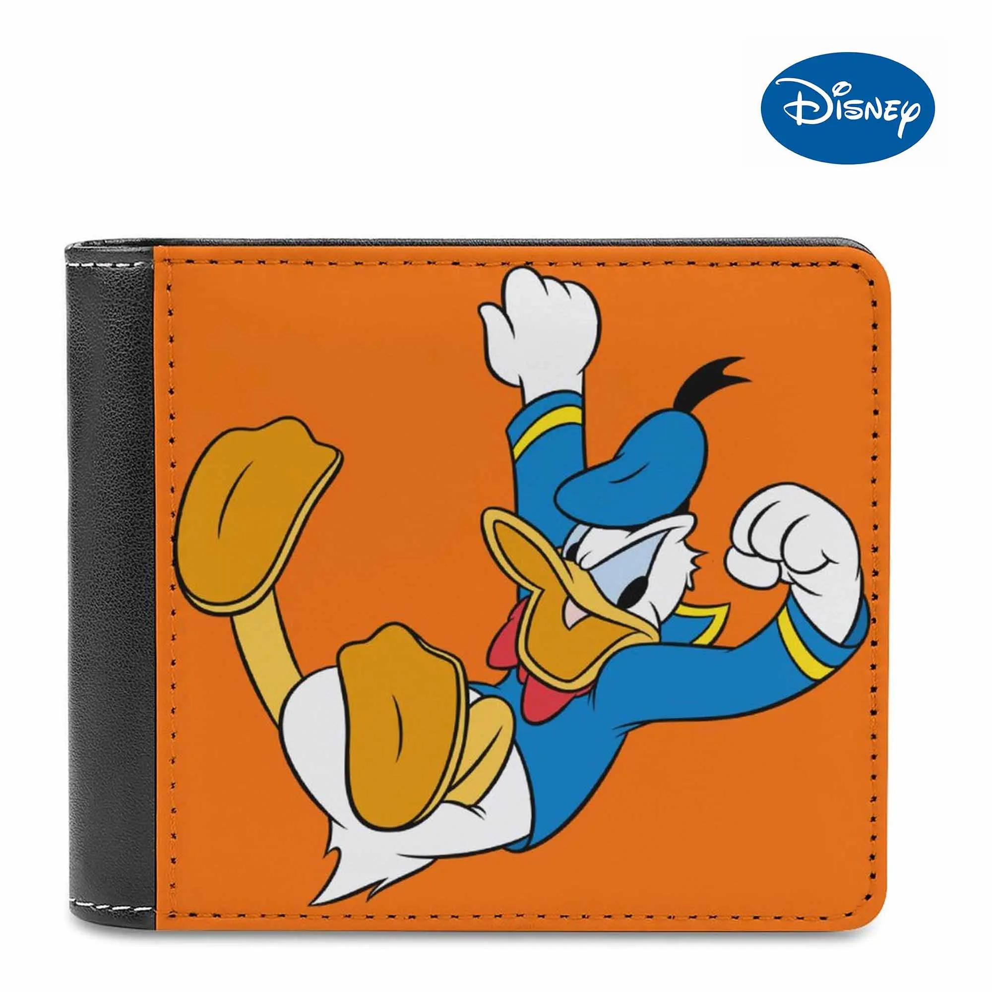 

3D Printed Disney Donald Duck Print Multi-Function Card Bag Animated Wallet Mickey Minnie Portable Pocket Bag