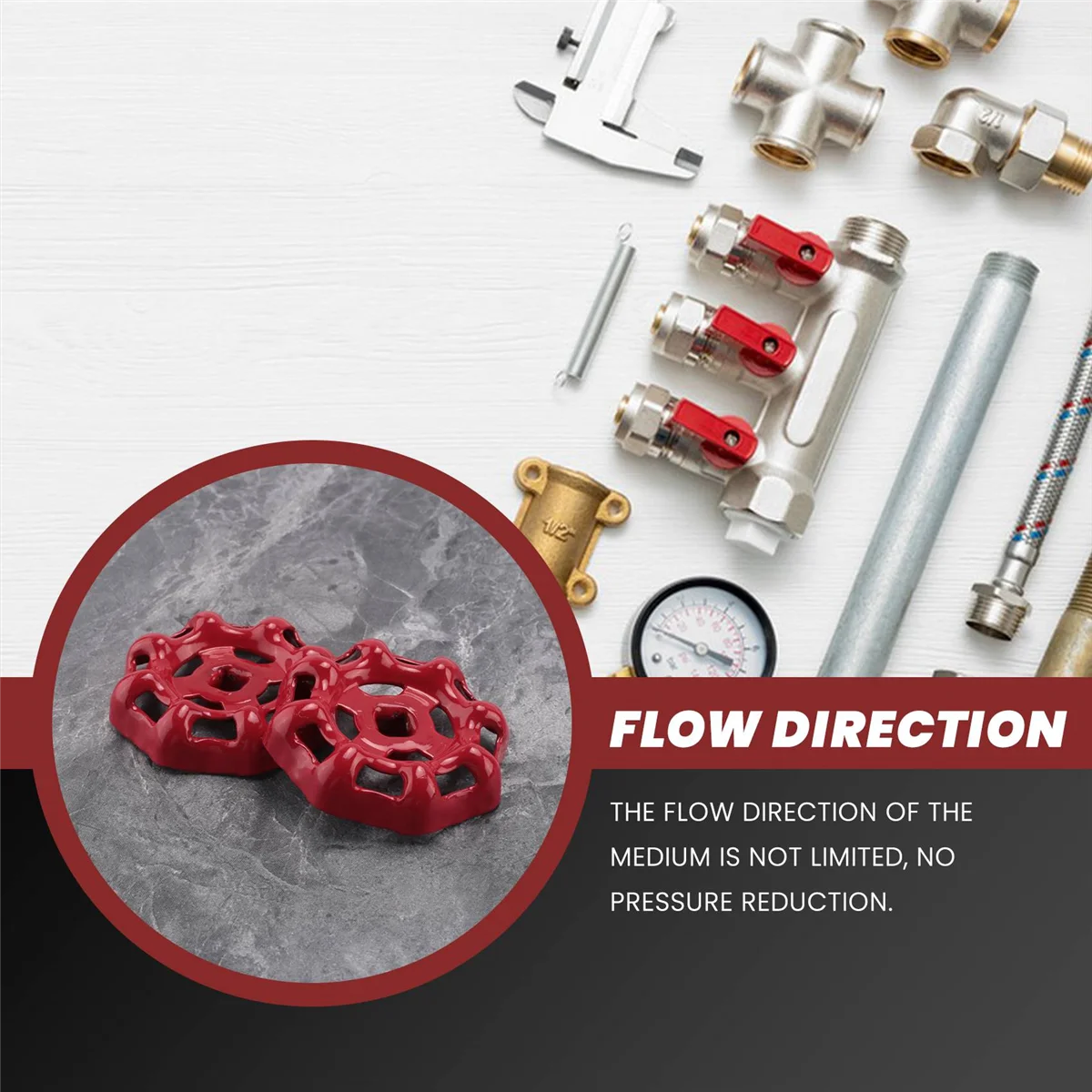 Сменный дверной клапан маховик протяжка в внешней металлической трубе для крана
