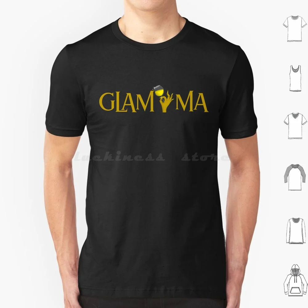 Glam Ma. Glamma. Футболка для бабушек мужчин женщин и детей 6xl