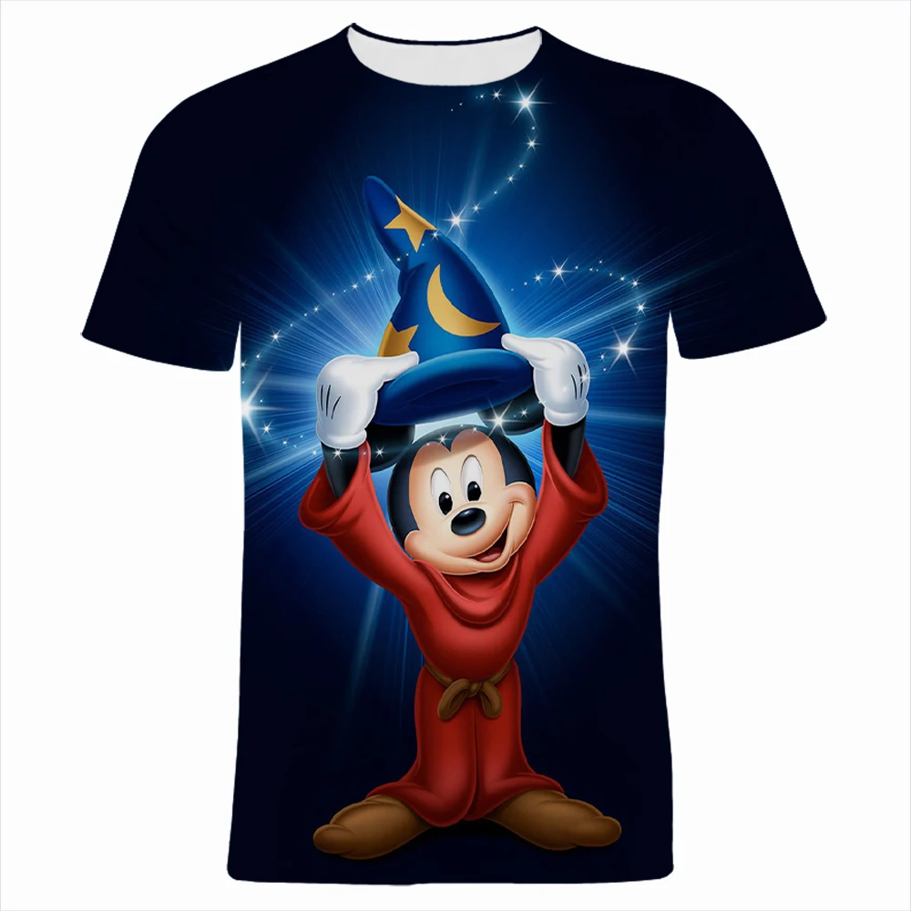 

Disney T-Shirts Mickey Mouse Cartoon Anime 3D Print Streetwear Men Women Fashion Oversized T Shirt Kids Boys Tees Tops Clothing