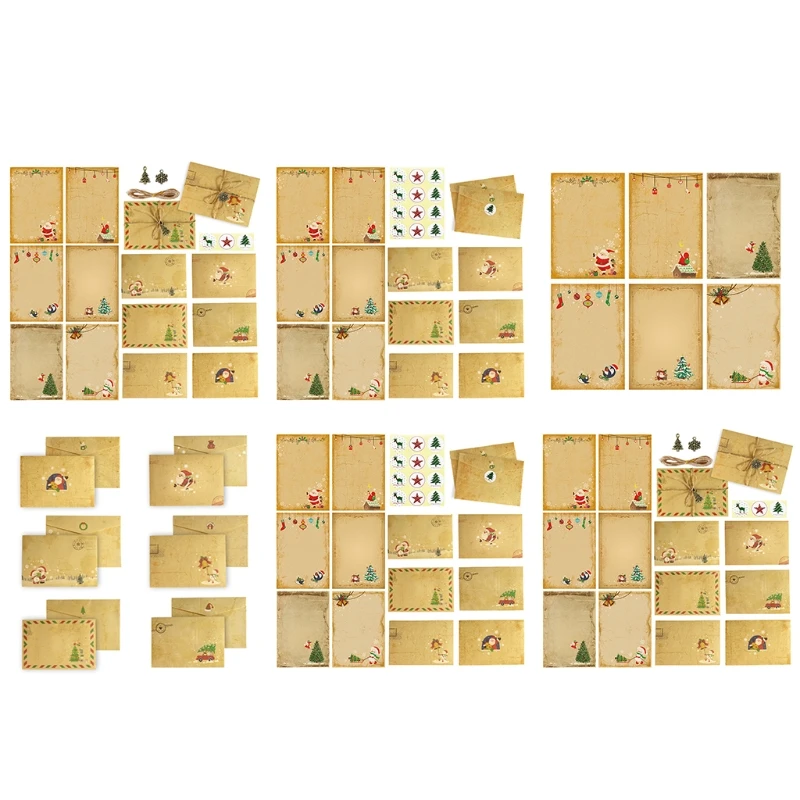 

Винтажный набор из крафт-бумаги с пеньковой веревкой в ​​стиле ретро, ​​идеально подходящий для подарочной коробки