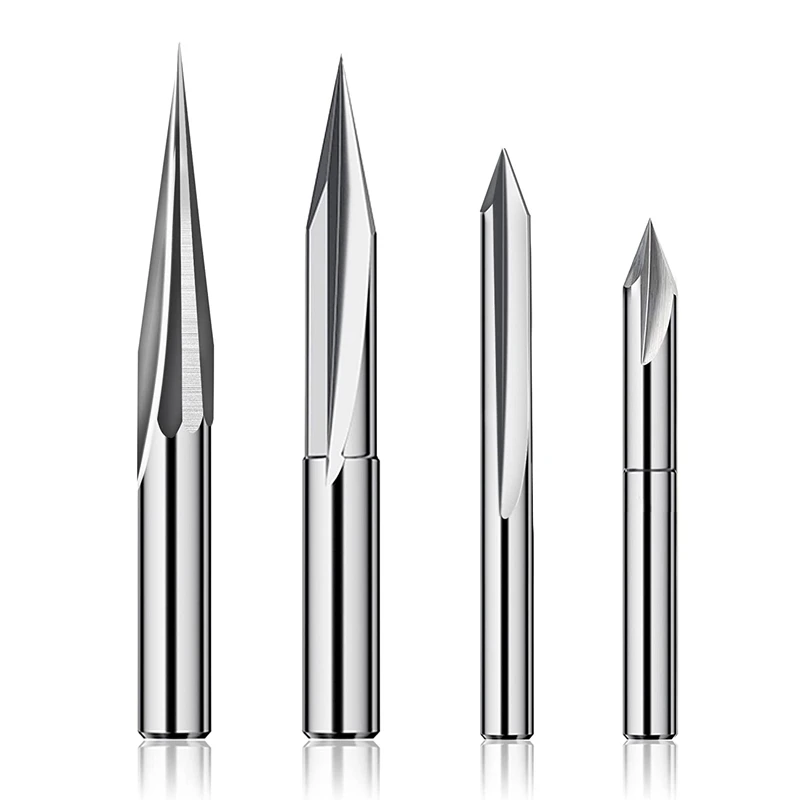 

1 Set Double Edge Straight Groove Engraving Knife 1/4(6Mm) Shank