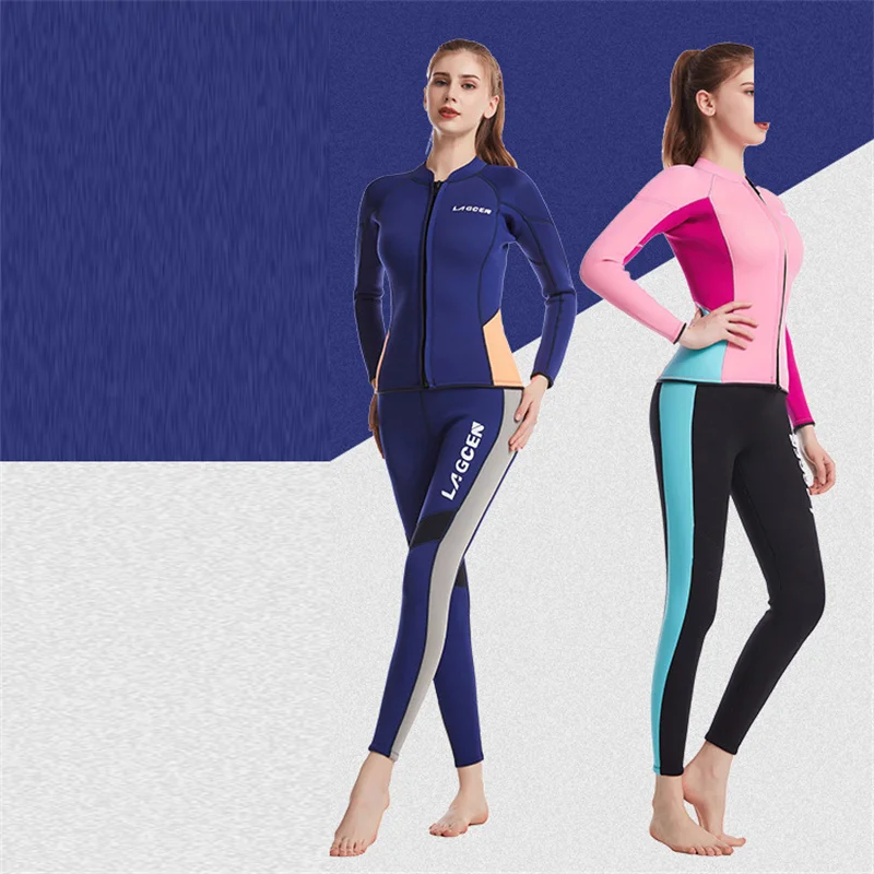 

Женский гидрокостюм 2,5 мм, неопреновый полноразмерный костюм для дайвинга, гидрокостюм для подводной охоты, Сноркелинга, гидрокостюм для се...