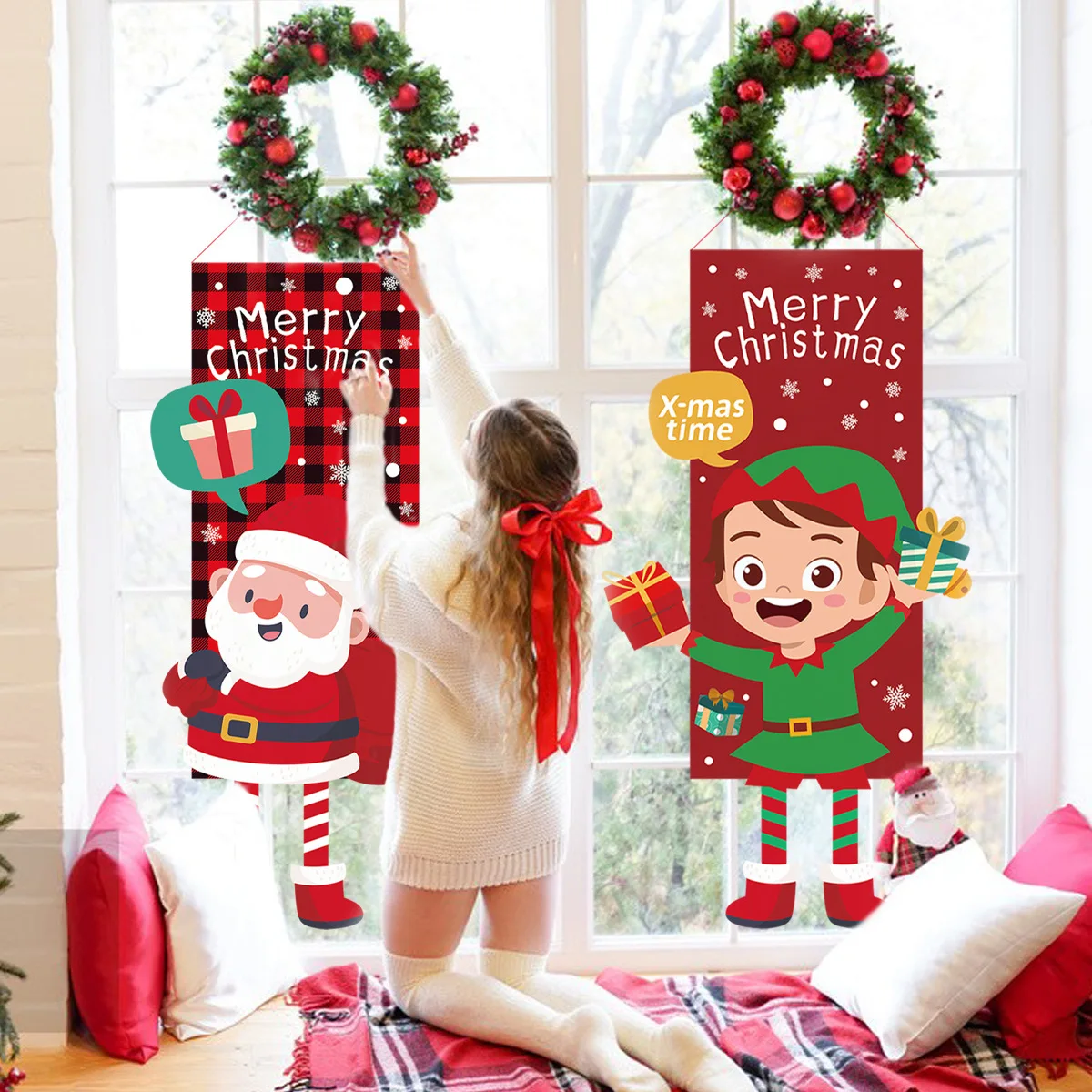 Фотофлаг с надписью Merry Christmas