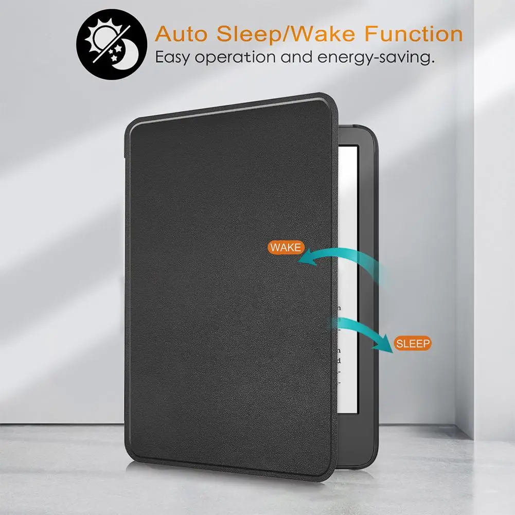 Для Kindle Colorsoft 12 2024 7-дюймовый защитный чехол из искусственной кожи устойчивый к