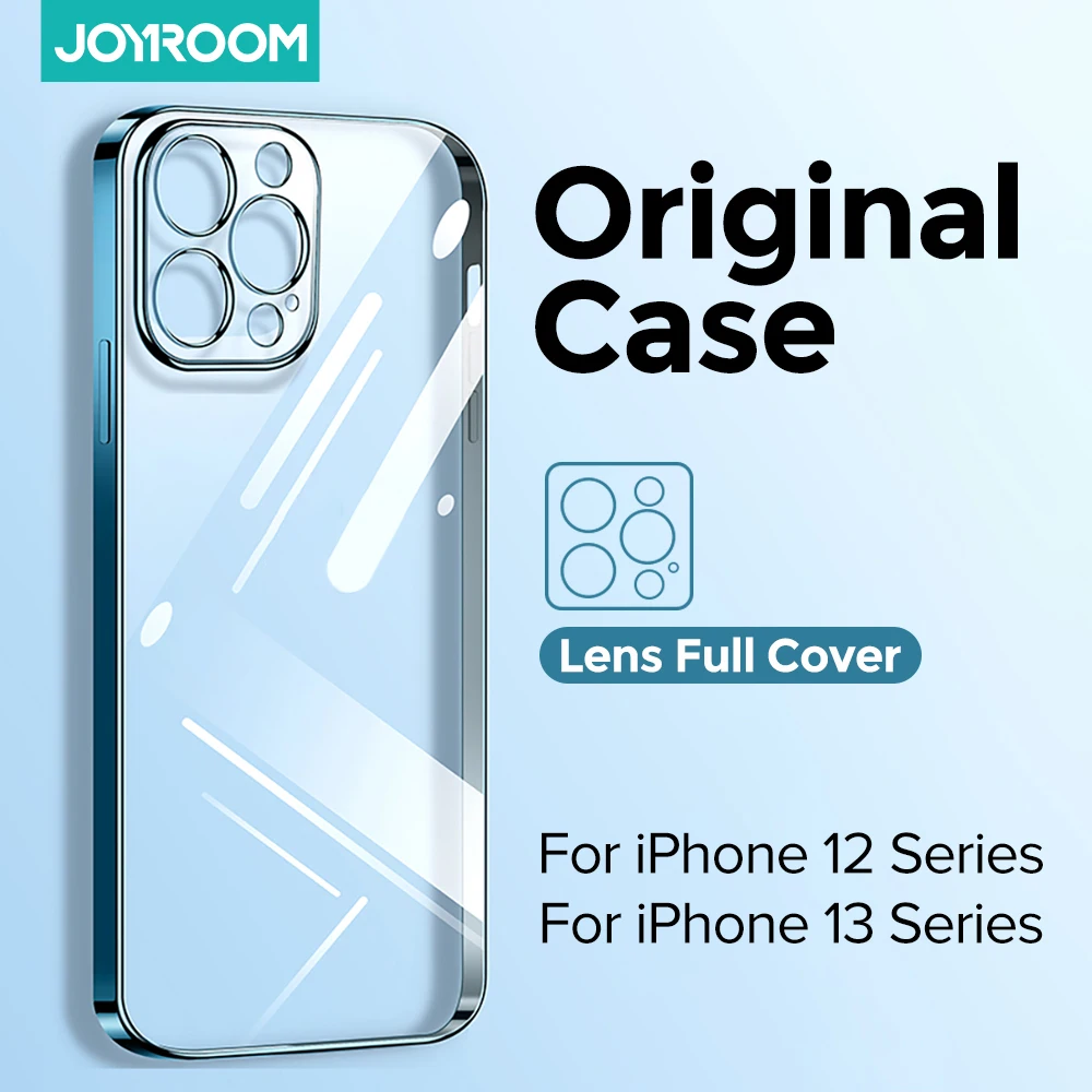 Joyroom Plating Case For iPhone 13 Pro Max Case Protective Full Lens Back Cover Shockproof For iPhone 12 13 Pro Max Phone Case