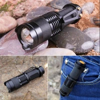 mini led flashlight ultra bright torch sk68 camping light 3 switch mode waterproof zoomable portable bicycle light illumination