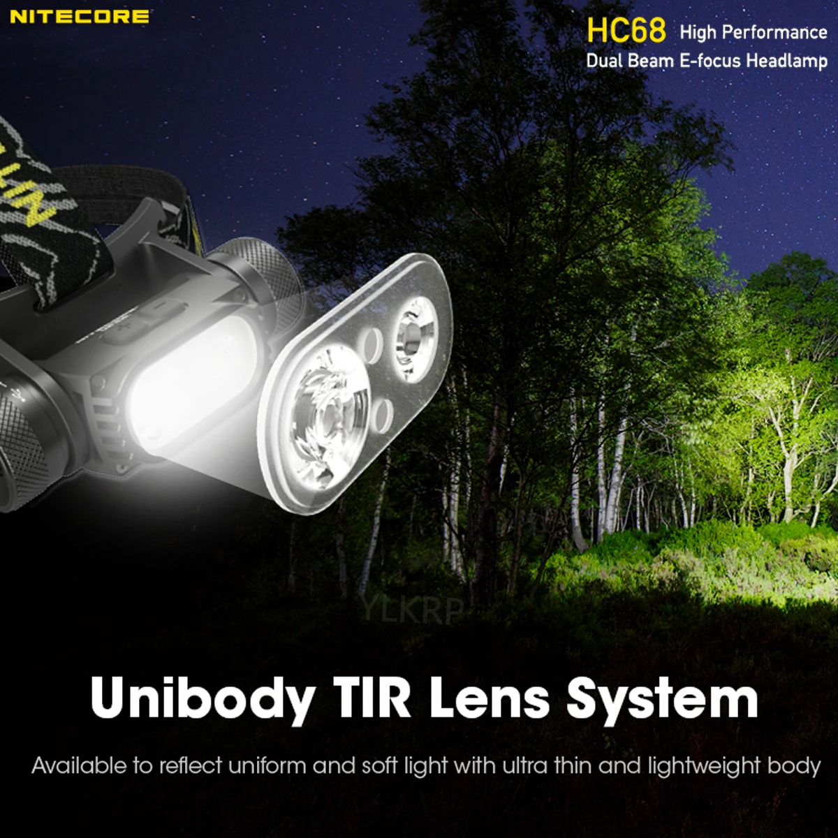 Фары NITECORE HC68 2000 люмен с расстоянием освещения 202 метров