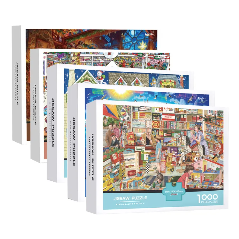 

1000 Pieces Jigsaw Puzzle for Adults Children Decompression Assembling Picture Landscape Puzzles Toys For Children Gifts