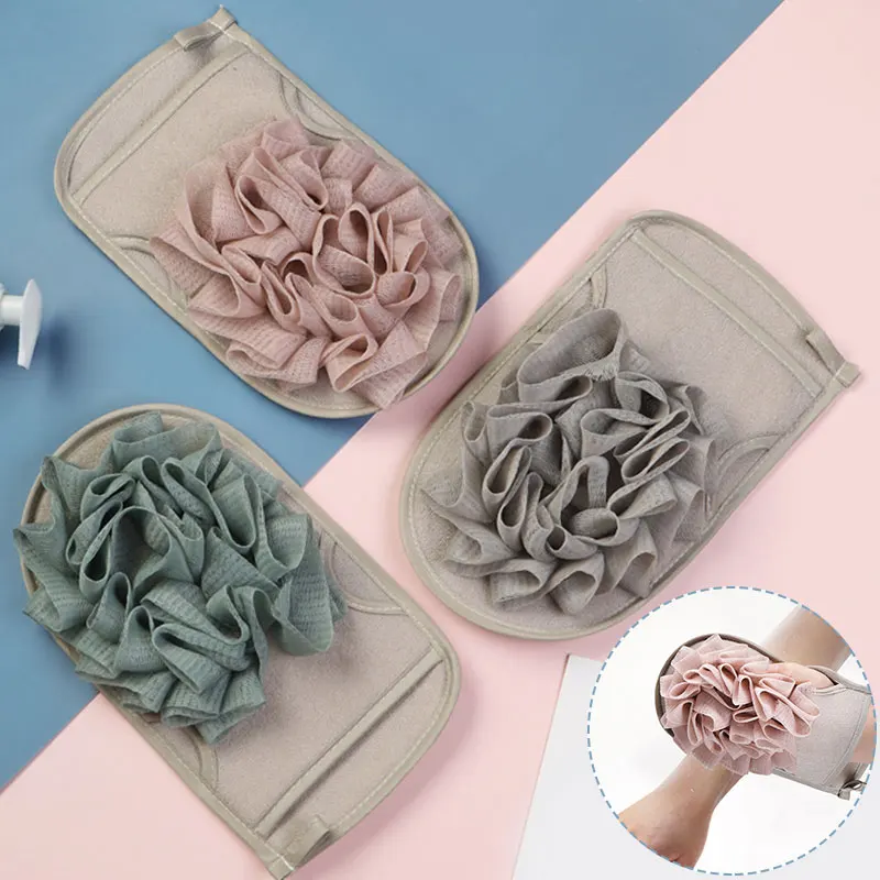 

Home Portable Bath Glove Double Sides Mesh Body Cleaning Sponge Shower Scrubber Massage Mesh Ball Exfoliating Bubble Bath Tool
