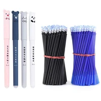 24pcs animals erasable pen 0 5mm erasable pen refills rods washable stationery