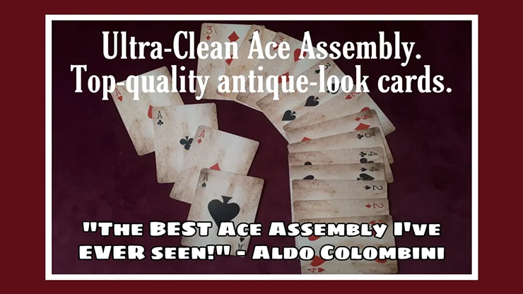 

2019 Ultra Clean Ace Assembly by Paul Gordon Magic Instructions Magic trick