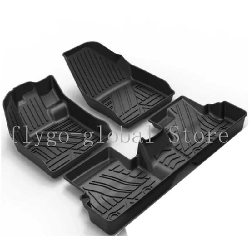 

Specialized Floor Mats Car All-Weather Tpe Waterproof Foot Mat Black Full Set Trim Auto Accessories For Geely Coolray2020 2021