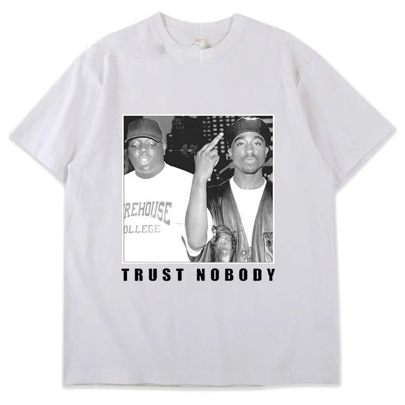 

Men and Women Gangsta 2Pac Tupac Shakur T Shirt Girl Graphic Printed Fashion Harajuku 2023 Clothes Causal Female Y2K Tops Tee