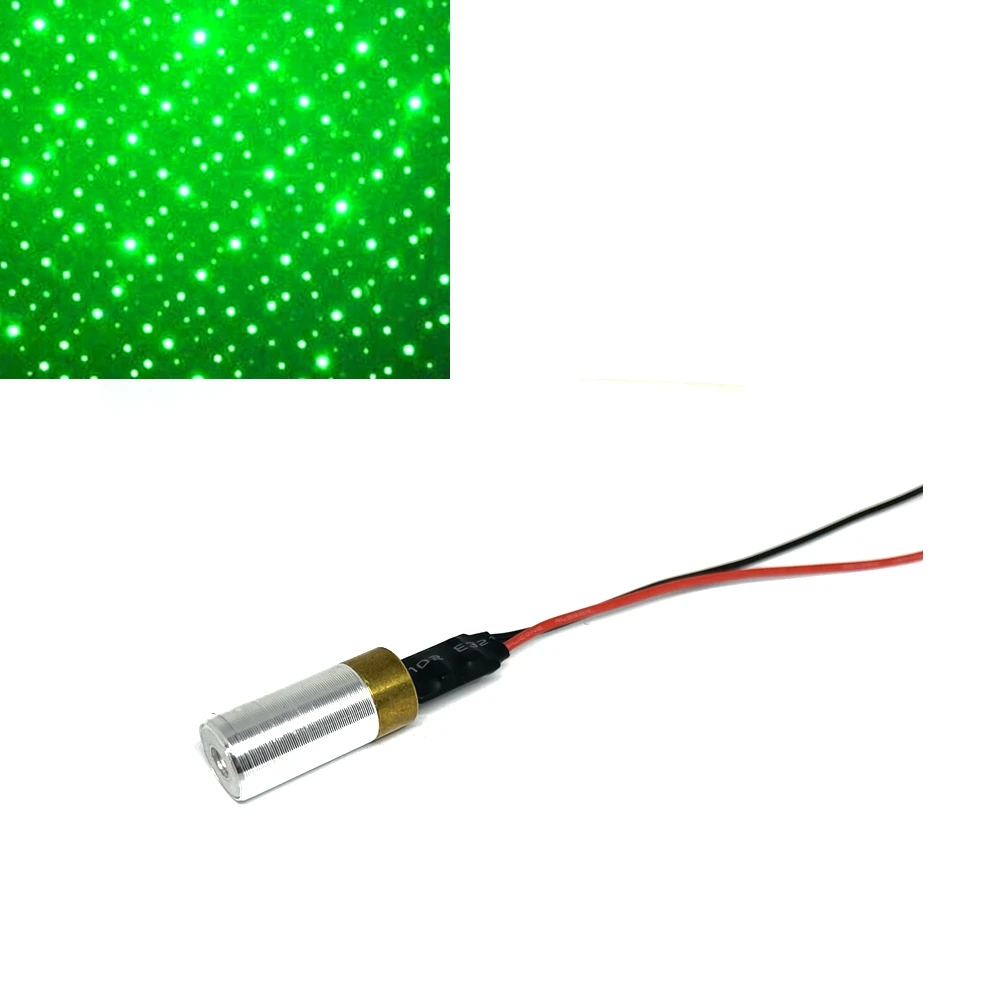 

INDUSTRIAL 532nm 10mW Green Gypsophila Dot Light Laser Diode Module 3V-5V& Bar Lights Stage Laser Effects