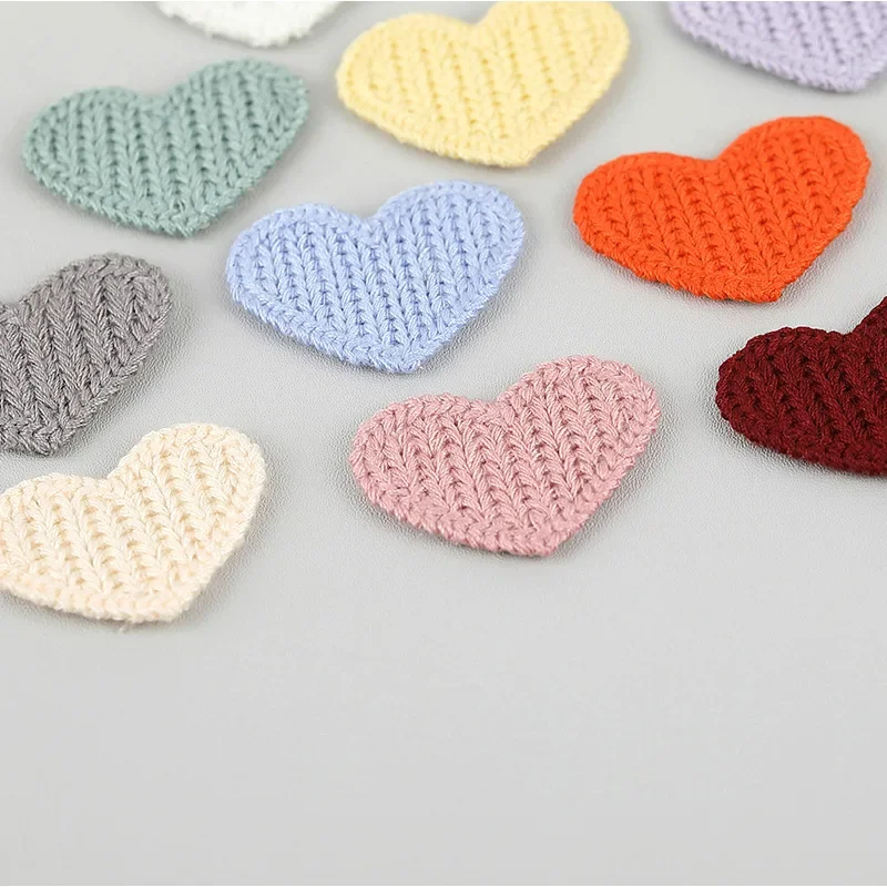 Аппликации в виде сердца для детской одежды шапки обуви нашивок шитья декора