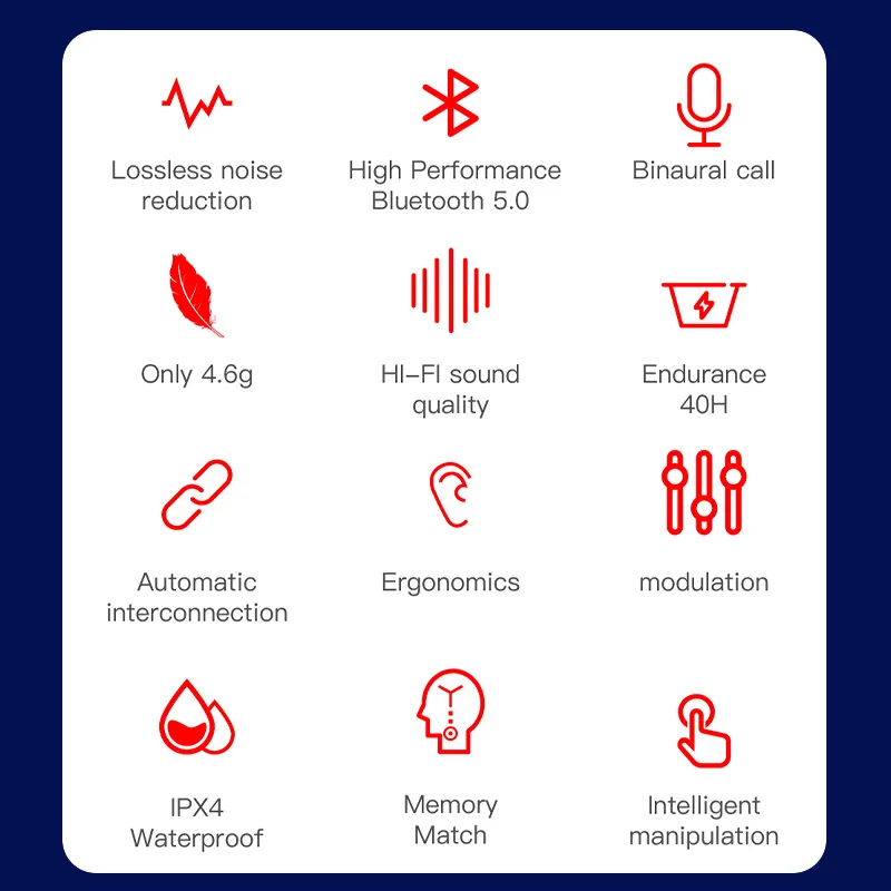 Беспроводные наушники с шумоподавлением для Redmi Bluetooth-гарнитура микрофоном