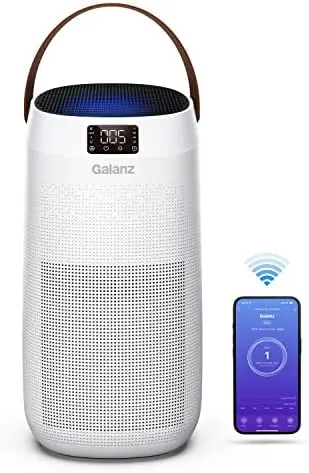 

Personal Air Purifiers for Bedroom, H13 True HEPA Air Filter with Fragrance Sponge, 3-Stage Filtration for 99.99% Smoke, Dust, O