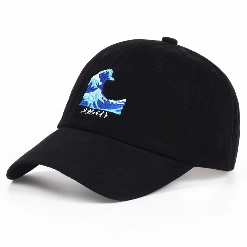 

Breathable Waves Snapback dad Caps Strapback Baseball Cap Bboy Hip-hop Hats For Men Women Fitted Hat Black pink white