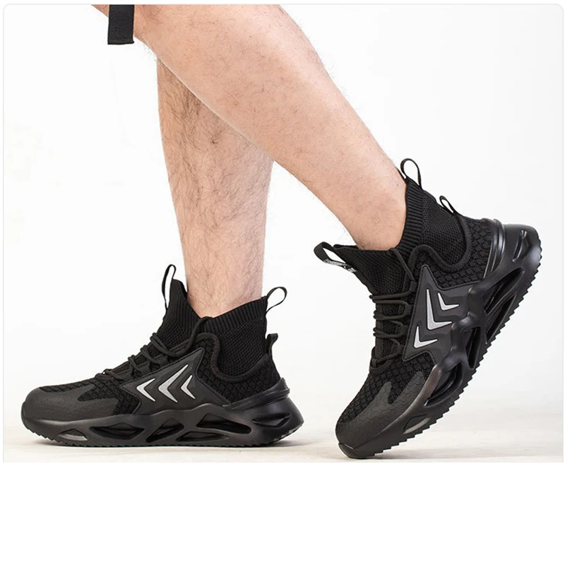 

Smash-proof puncture-proof high-top thick-soled men's work shoes steel toe cap safety shoes sports shoes casual shoes