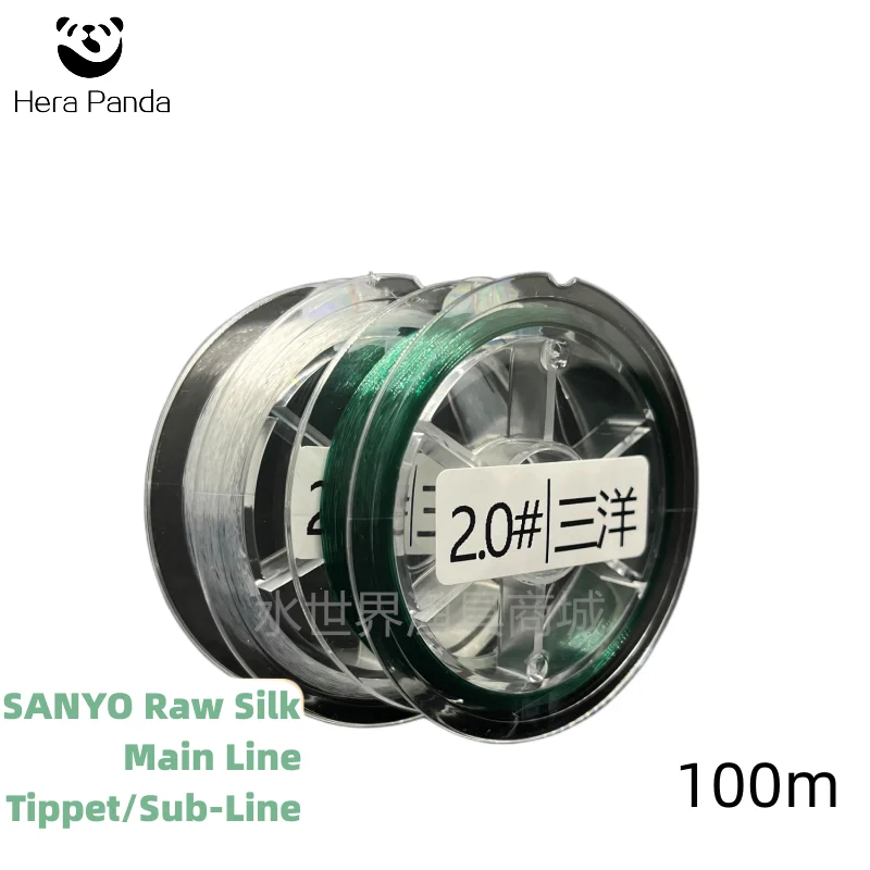 

100m SANYO Nylon Herabuna Taiwan Fishing Main Line Tippet High Tensile Strength High Nodule Strength Smooth And Anti Curl Wire