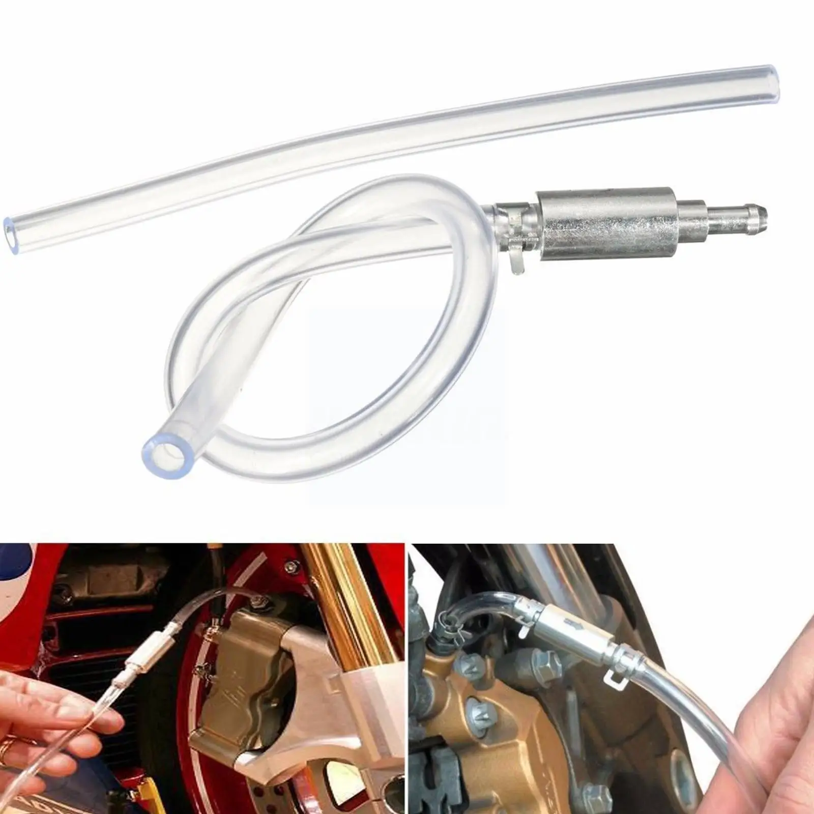 

Motorcycle Car Clutch Brake Bleeder Kit 500mm Hose Valve With Bleeding Tool Accessories Kit One Motorcycle Tool Tube Way M7K9