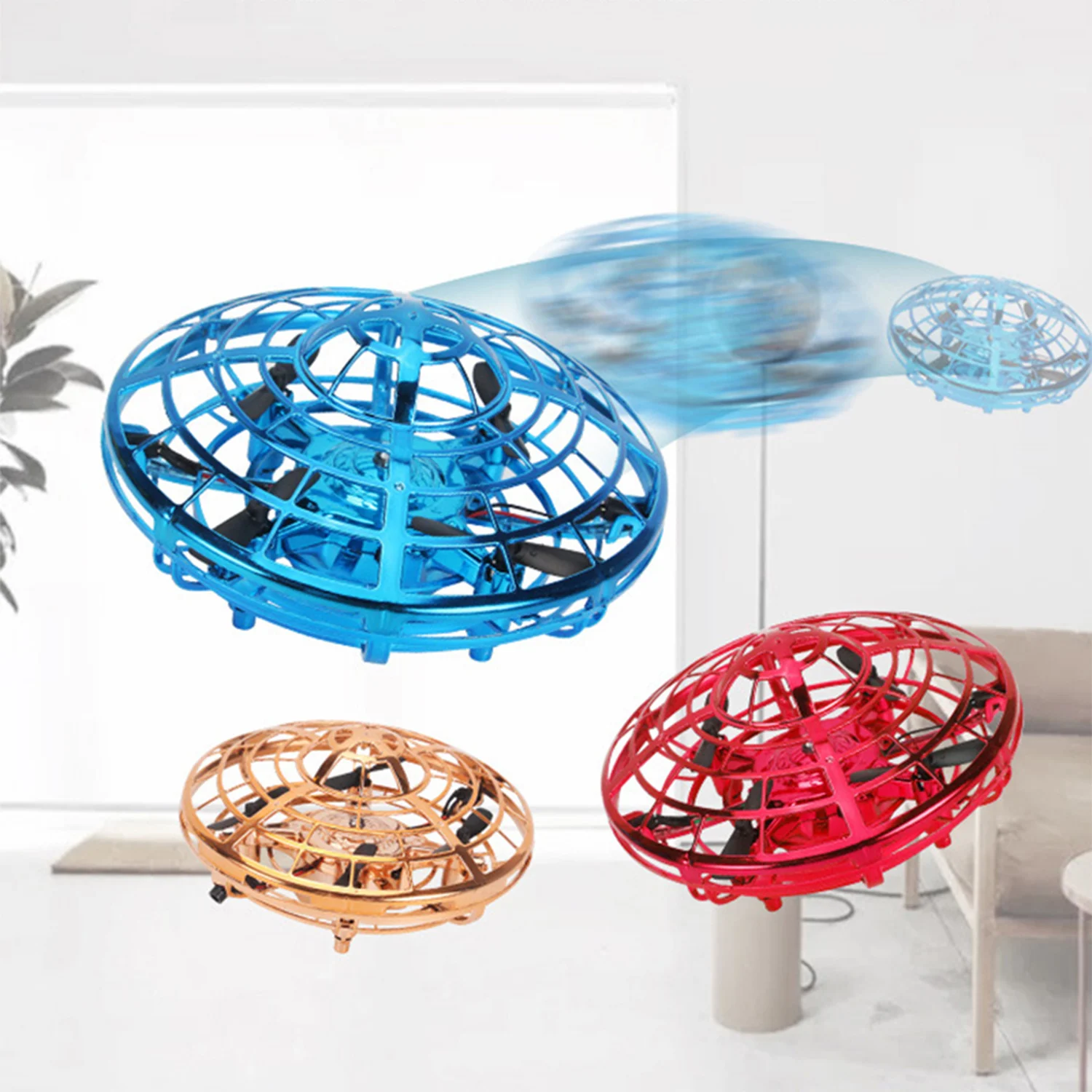 

360 Mini Drone Smart Aircraft Flying Hand Control RC Toys Kids Christmas Gift