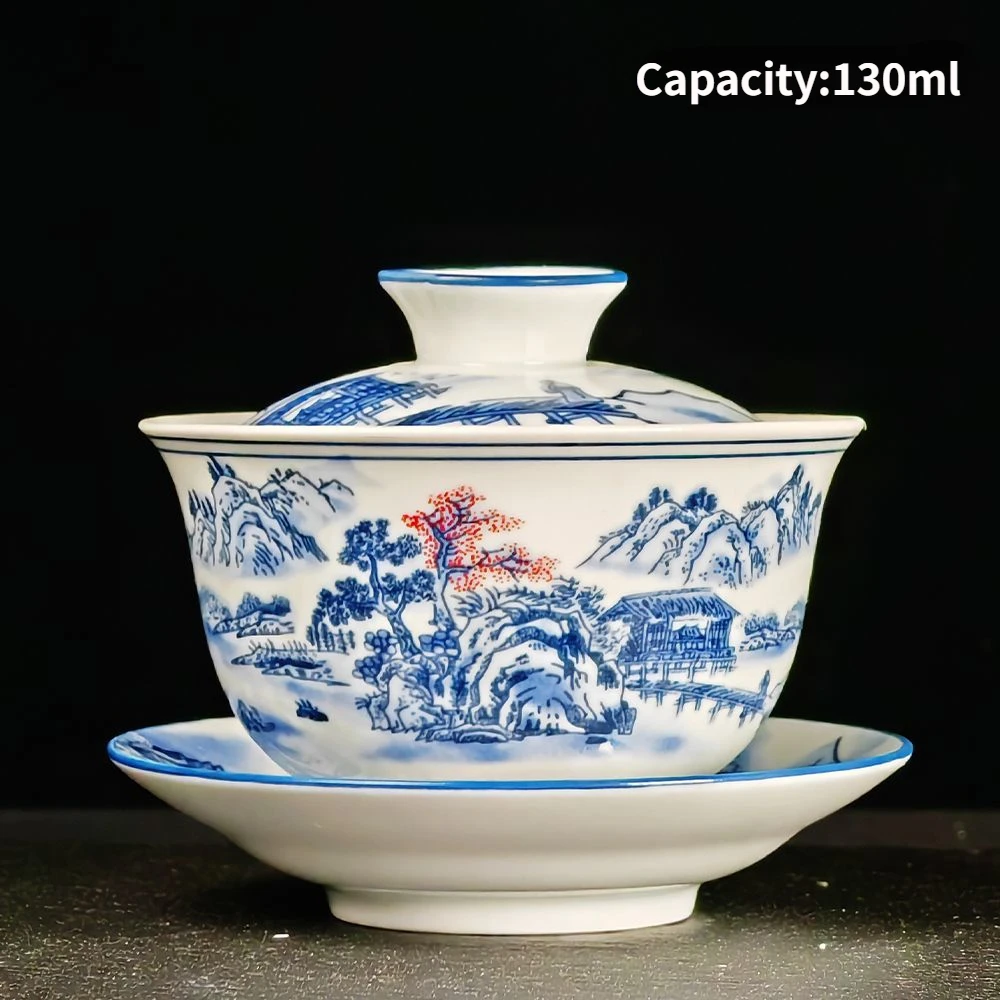 SJZMICAI сине-белая керамическая чашка для чая