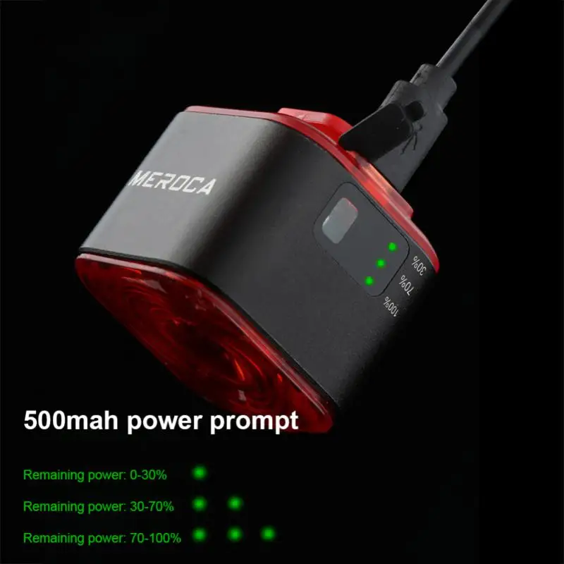 

Bicycle Light Pc Usb Charging Small 8 Mode Ipx6 Waterproof Riding Equipment Mountain Bike Lamp Abs Exquisite Induction Light