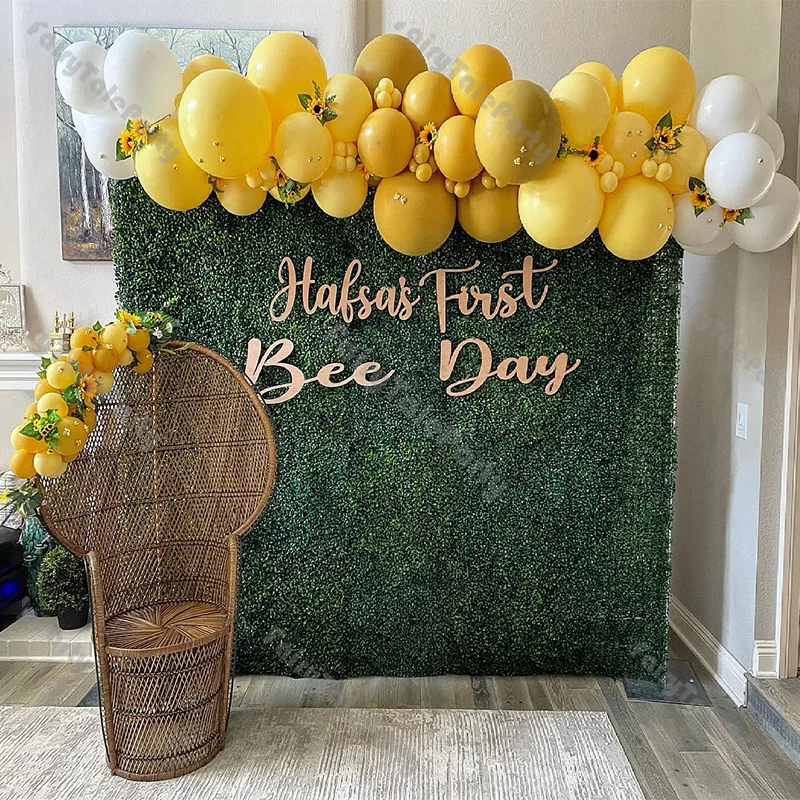 

90pcs Doubled Ginger Matte Lemon White Latex Yellow Theme Balloons Arch Baby Shower Birthday Wedding Party Event Decorations