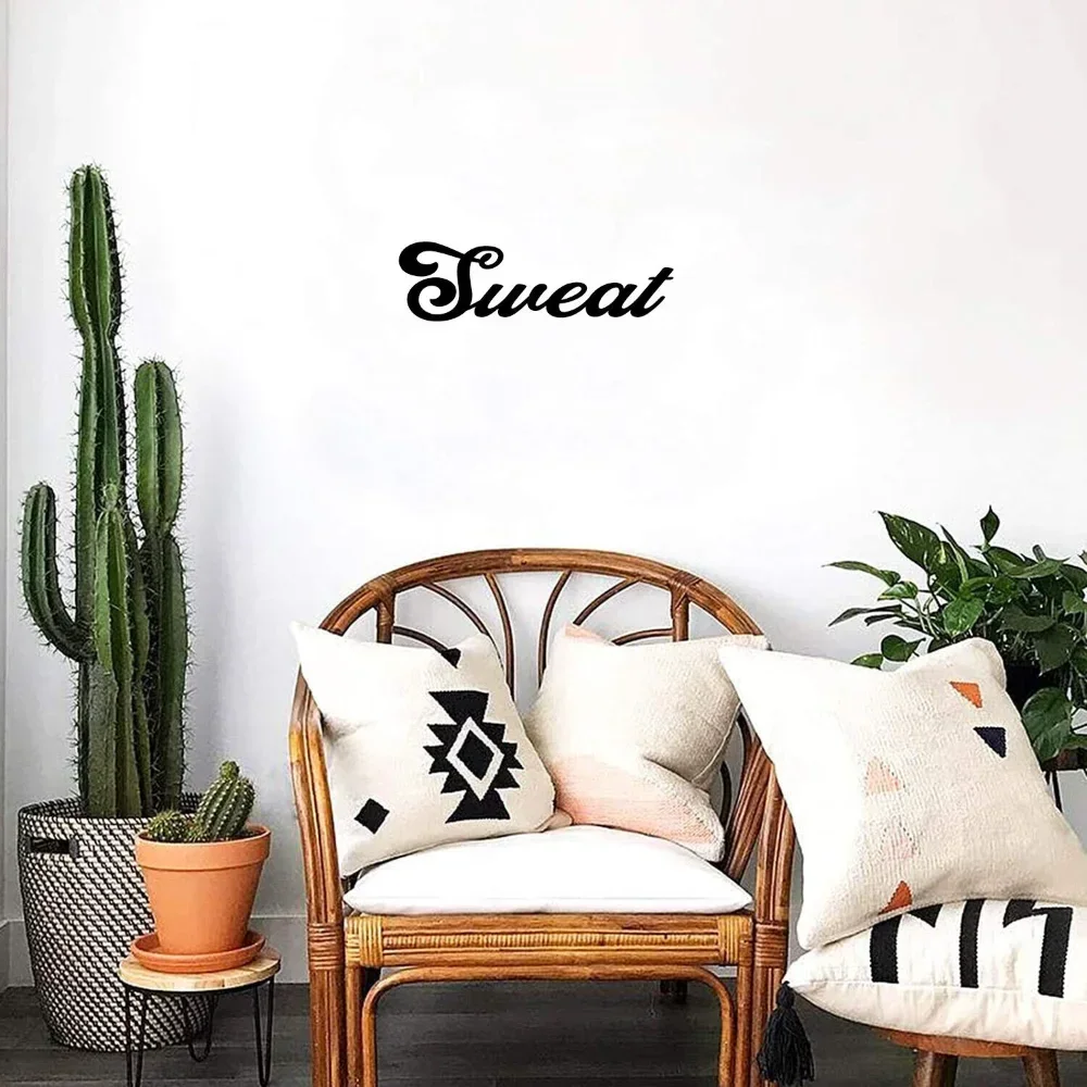 Гимнастическая доска с металлическими надписями Элегантные украшения на стену