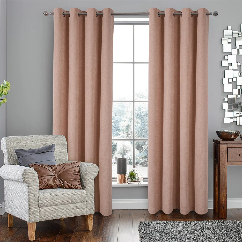 

Blackout Curtains for Living Room Curtains Window Drapes for Bedroom Draperies Thick Thermal Insulated 100% Blackout Curtains