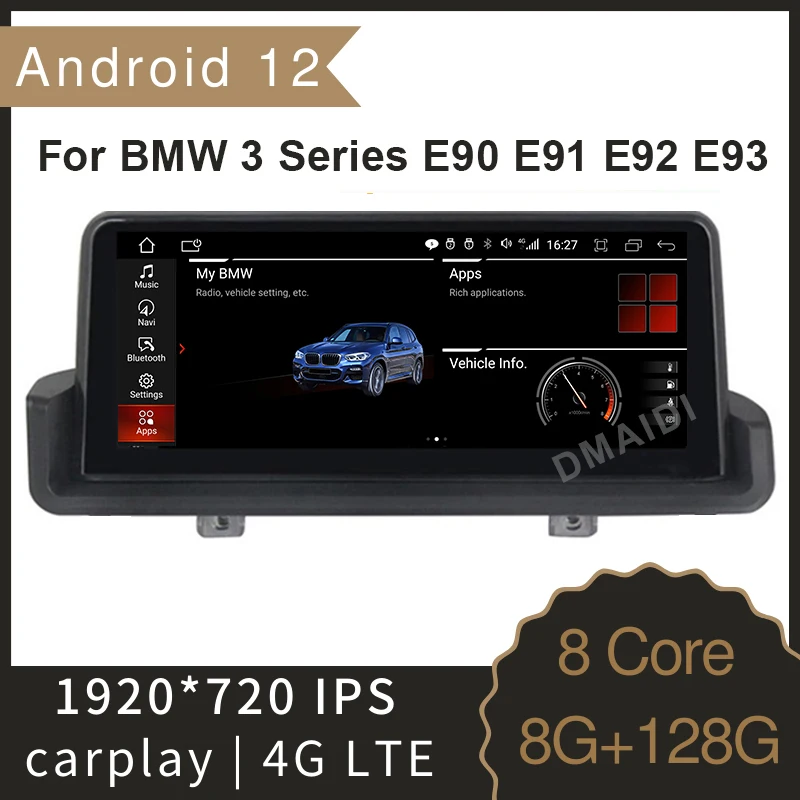 

Android 12 8G+128G 10.25/12.5inch Car Multimedia Player GPS Radio For BMW 3 Series E90 E91 E92 E93 2005-2012 Stereo Video