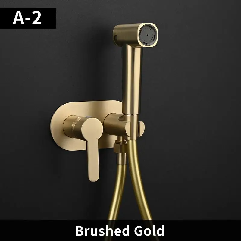 

Настенный смеситель для биде и унитаза SHICUO матовое золото