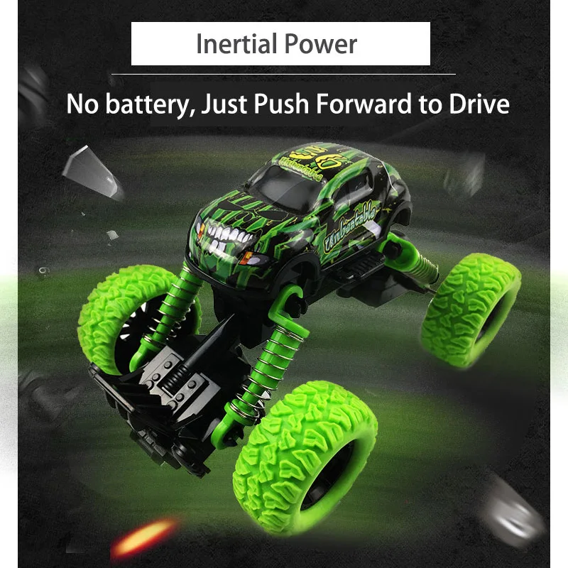 

Big Wheel Alloy Double Pull Back Off-road Vehicle Friction Power SUV Inertia 4WD Model Shock Absorber Climbing Boy Kids Car Toy