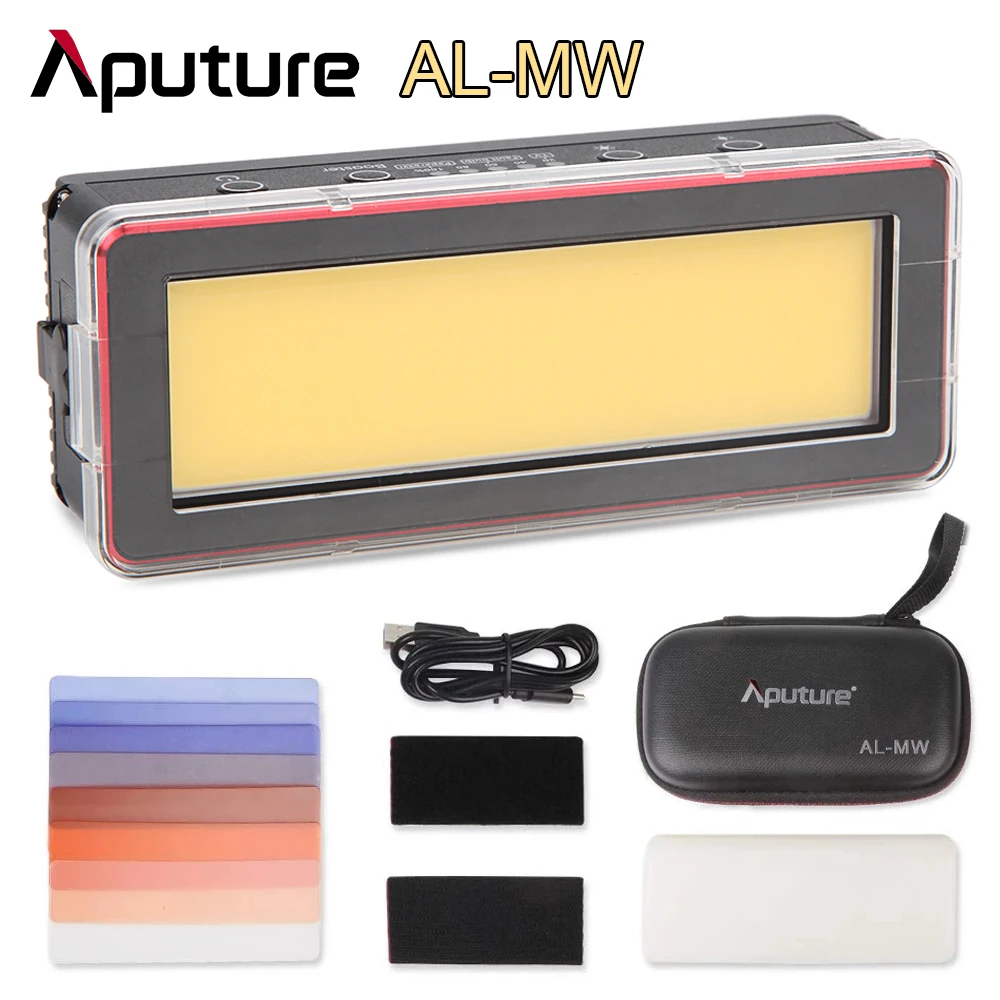

Aputure Amaran AL-MW 10W Waterproof Photography Mini LED Light IP68 5500K CRI 95+ Lithium Battery Lighting Lamp for Canon Sony