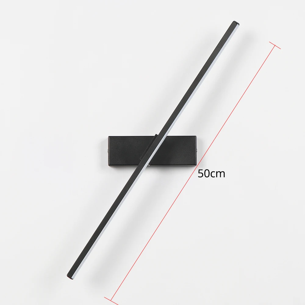 Настенная прикроватная лампа для спальни вращающаяся на 330 ° регулируемая