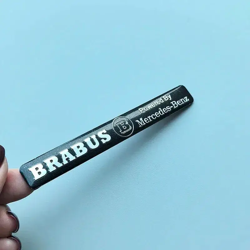 

Наклейка-эмблема из тонкого алюминия 10,7 см для Mercedes-Benz Maybach AMG Star Wheat B, черная/серебристая