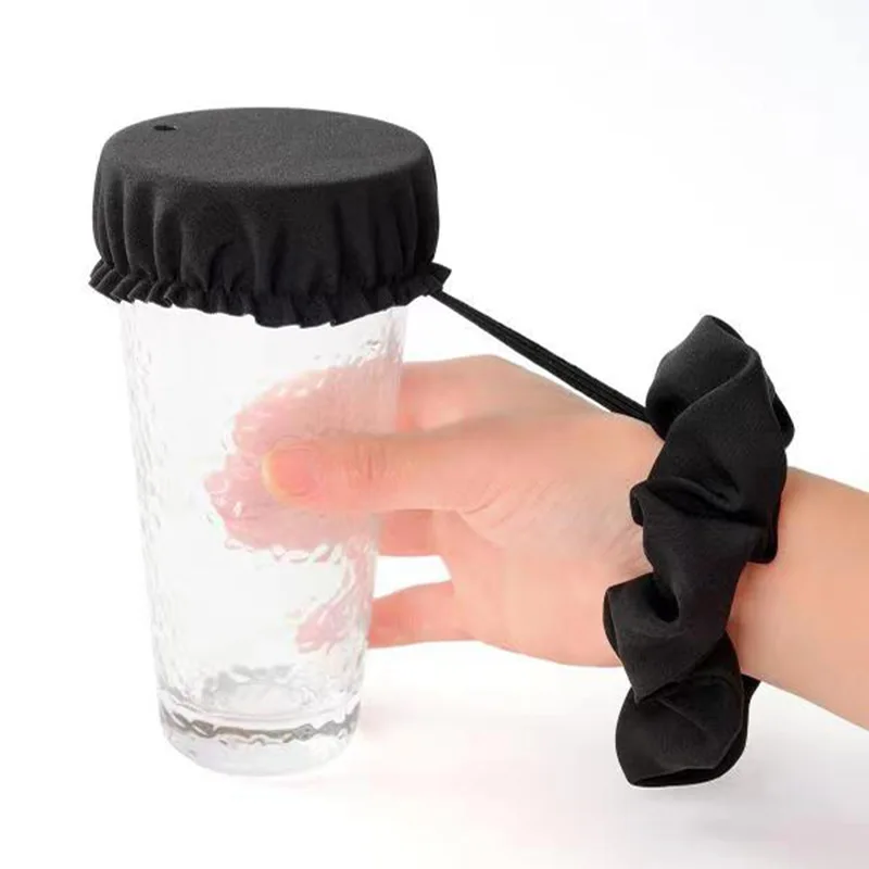 

Nightclub hair band cup cover nightclub anti-drug gods waterproof cup cover elastic rubber band cup cover