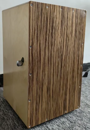 Фото Cajon Drum, с внутренними гитарными струнами Birchwood Beat Cahone Drum с рюкзаком, двойными регулируемыми ремнями №3