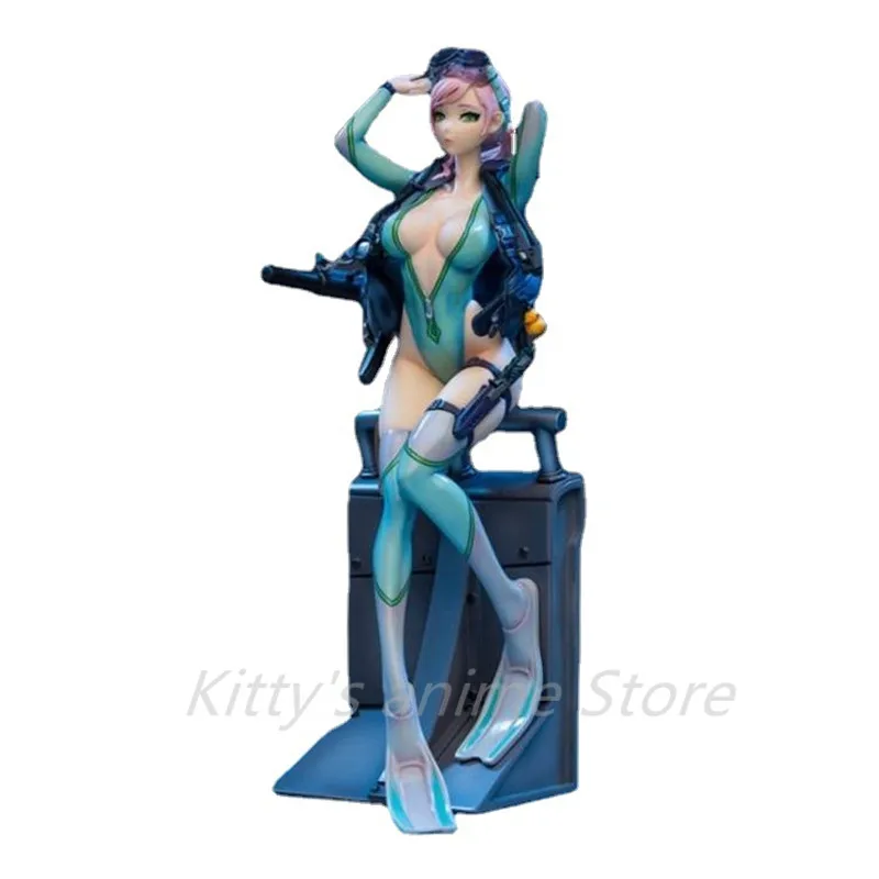 Масштаб 1/7, японские аниме DAMTOYS, послешкольная Арена, универсальный эльф, Froggirl Aegir, ПВХ экшн-фигурка, игрушка, Коллекционная модель, кукла в подарок