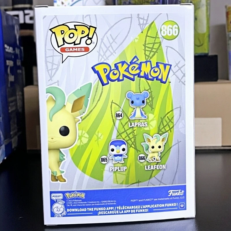 Фото Фанко Поп! Игры Pokémon: Лифеон # Оригинальная виниловая фигурка 866: коллекционная модель из игры/аниме, настольное украшение, игрушка, подарок для фанатов №3